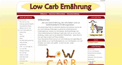 Desktop Screenshot of low-carb-ernaehrung.de