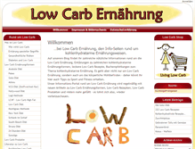 Tablet Screenshot of low-carb-ernaehrung.de